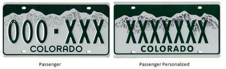 Colorado License Plate Formats and Designs