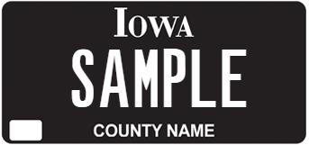Iowa license plate design example 1