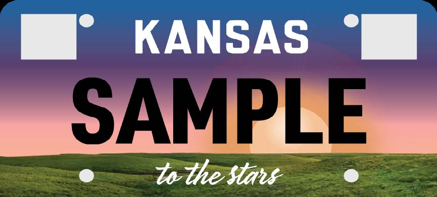 Kansas license plate design example 3