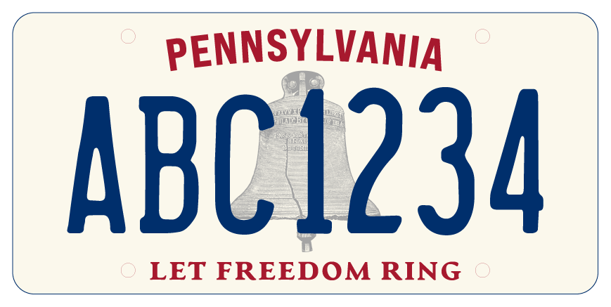 Pennsylvania License Plate Design and Format
